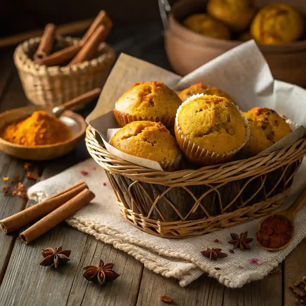 turmeric and baking soda muffins