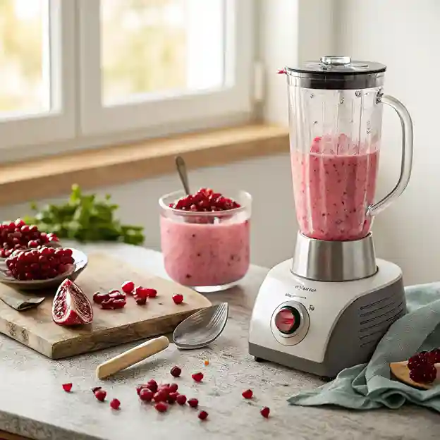 blending smoothie recipes with pomegranate